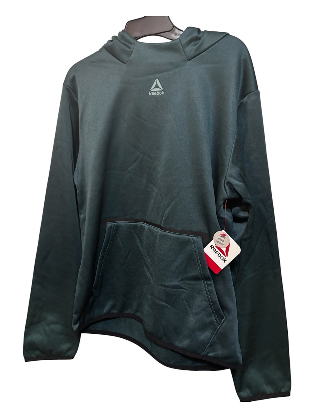 Reebok Women’s Dark Green Crewneck Pullover Hoodie